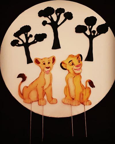 Simba&Nala cake topper - Cake by Cakes_bytea