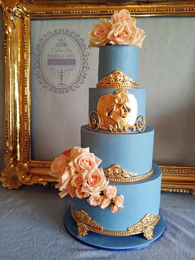 Elegant Cinderella inspired 4th birthday - Cake by Pamela Jane