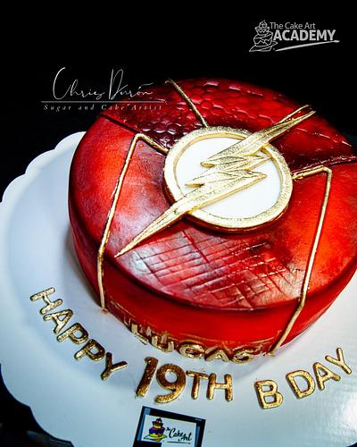The Flash Cake - Cake by Chris Durón from thecakeart.academy