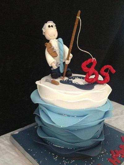 Fishing Cake with Tools - Cake by Dis Sweet Delights