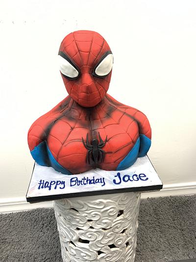 Spider-Man Bust Cake - Cake by Maythé Del Angel