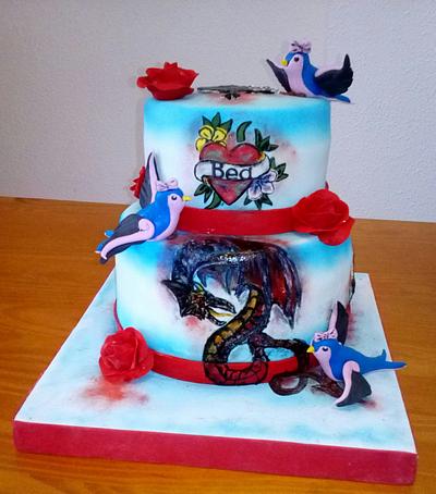 TATTOO CAKE - Cake by Camelia