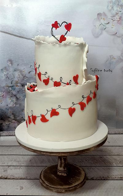 wedding cake:) - Cake by SojkineTorty