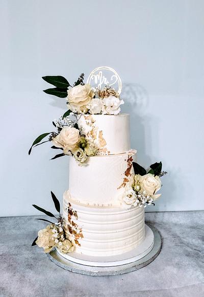 Wedding gold - Cake by alenascakes