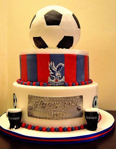 Crystal palace football club.  - Cake by George's Bakes