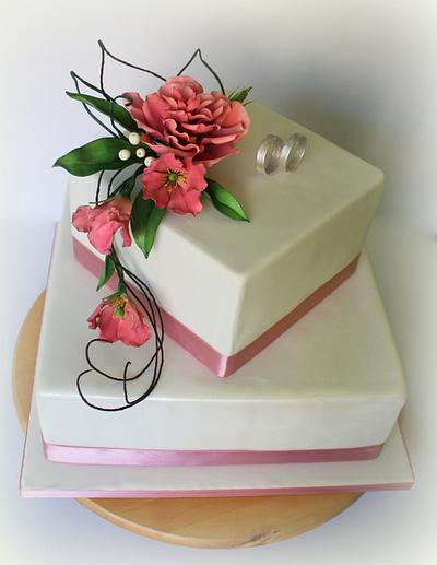 Wedding cake - Cake by Lovely Sugar Art by Katarzyna Duda