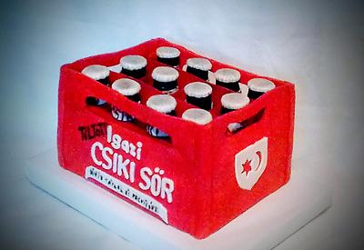 Beer crate  - Cake by Édesvarázs