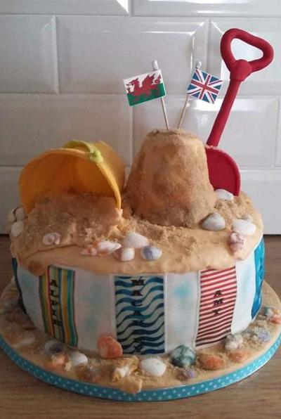 Seaside cake  - Cake by Karen's Kakery