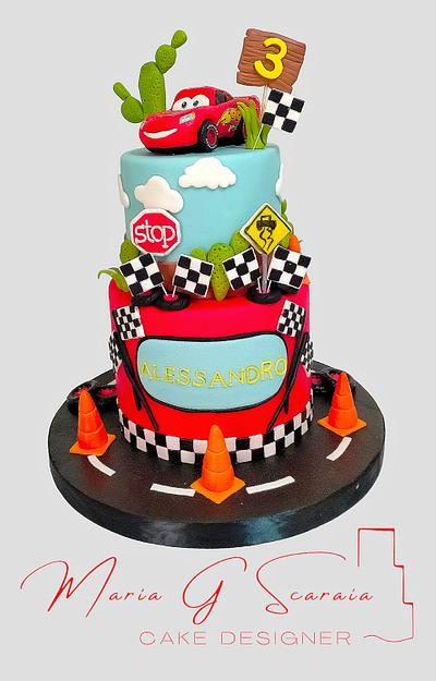 Super Cars  - Cake by Maria Gerarda Scaraia 