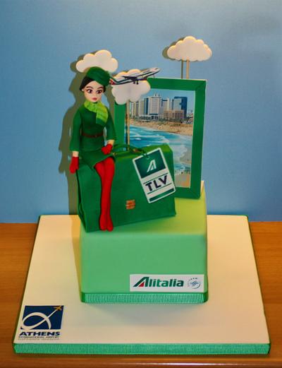 Alitalia cake - Cake by WhenEffieDecidedToBake
