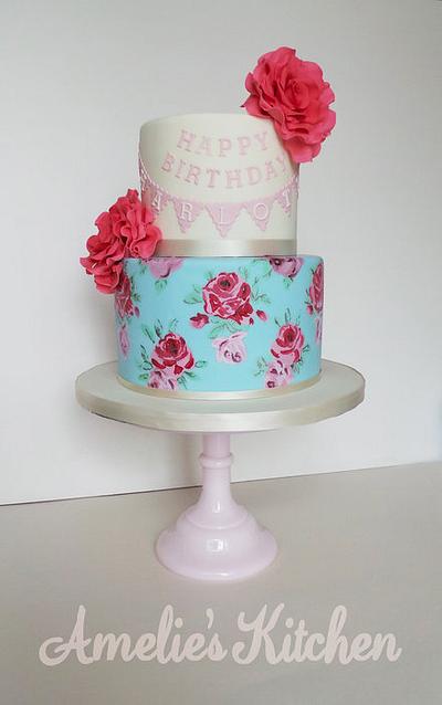 Hand painted cake - Cake by Helen Ward