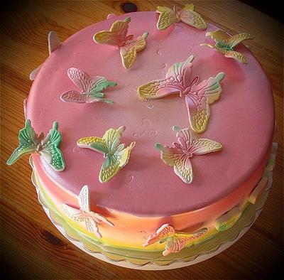 Butterfly cake for 10 years old princess! - Cake by MMCakes