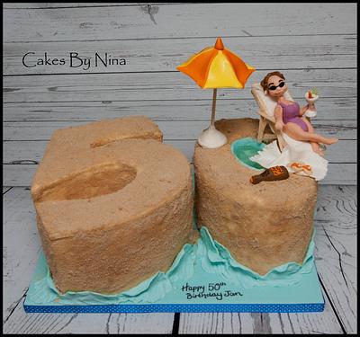 Sun Worshipper - Cake by Cakes by Nina Camberley
