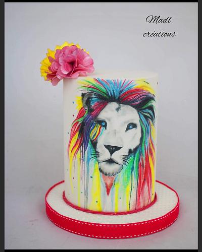 Water color on cake  - Cake by Cindy Sauvage 