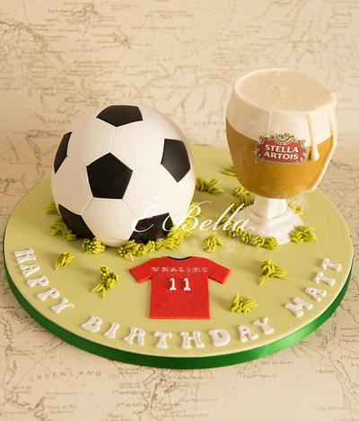 Football and Beer - Cake by EBella