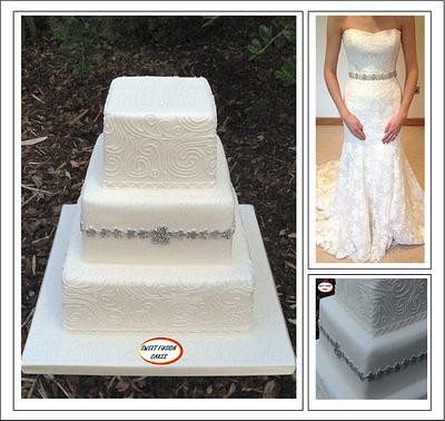 Simple White Wedding Cake - Cake by Sweet Fusion Cakes (Anjuna)