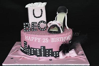 Sex 'n' the city themed cake - Cake by designed by mani