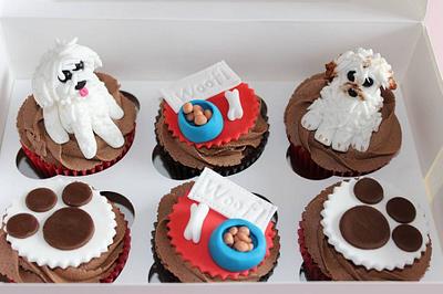 Doggy Cupcakes! - Cake by Carolyn