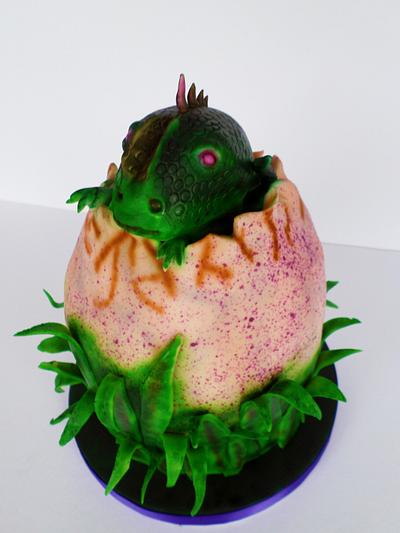 Hatching Dinosaur  - Cake by Kickshaw Cakes