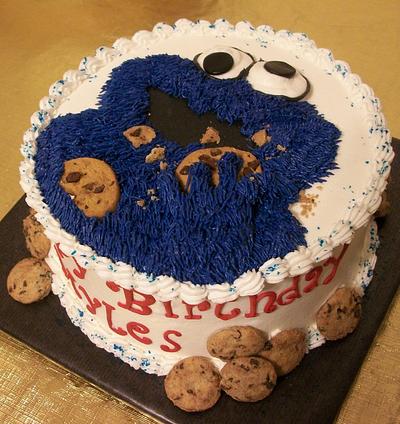 Cookie Monster - Cake by Tracy's Custom Cakery LLC