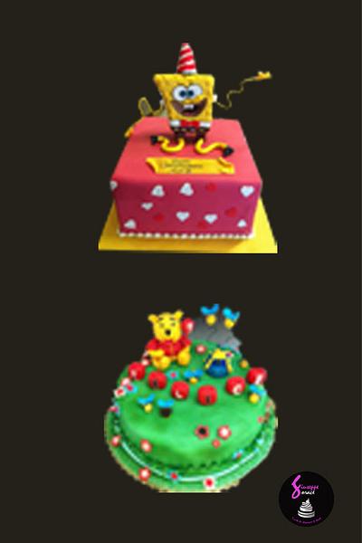 spongbob e winny de pooh - Cake by giuseppe sorace