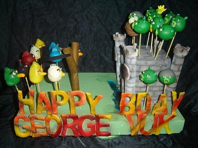 Angry Birds Cakepops - Cake by Katarina