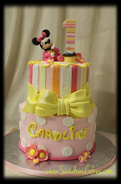 Baby Minnie - Cake by Sandrascakes