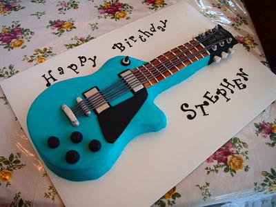 My first guitar cake - Cake by Christie's Custom Creations(CCC)