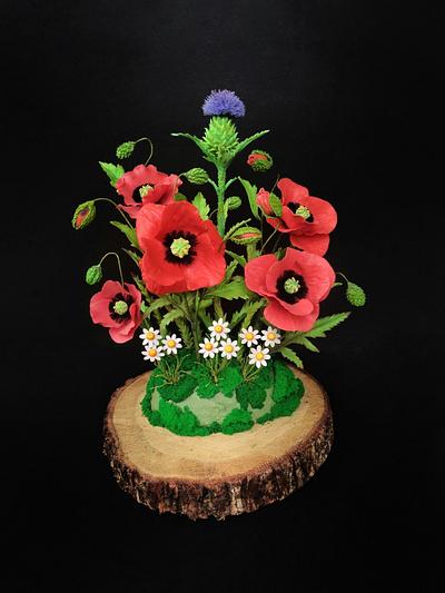 Poppies - Cake by Dari Karafizieva