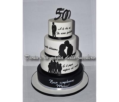Cake tag: torta 50 anni uomo - CakesDecor