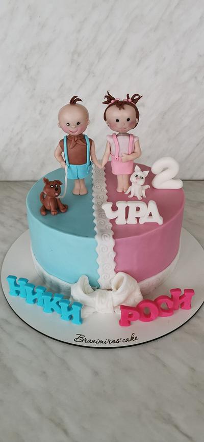 Торта за близнаци - Cake by CakeBI9