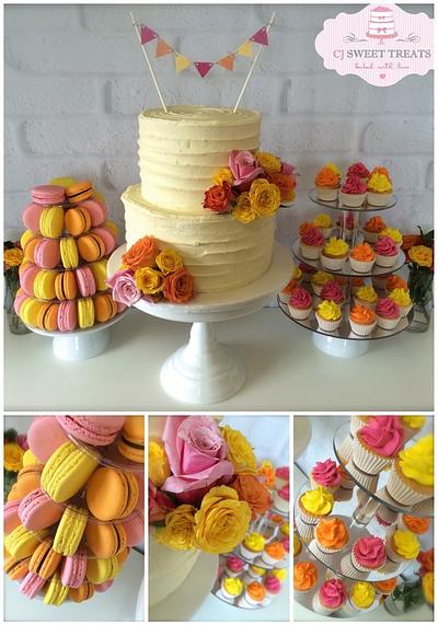 Summer Wedding - Cake by cjsweettreats