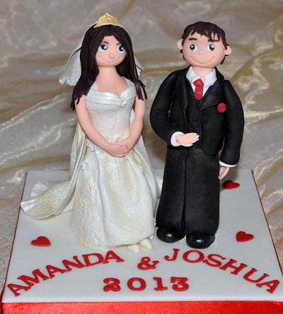 Bride and groom topper - Cake by Icing to Slicing