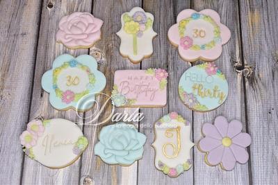 Floral pastel cookies - Cake by Daria Albanese