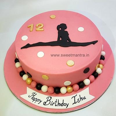 Gymnastics cake - Cake by Sweet Mantra Homemade Customized Cakes Pune