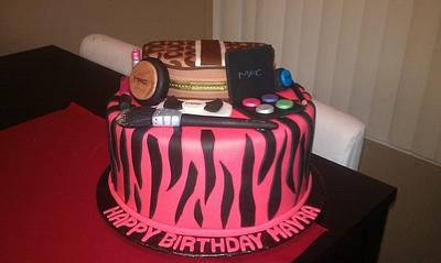 Coach make up bag & MAC make up Birthday Cake - Cake by Delightful creations by Melissa