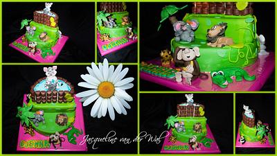 Happy Birthday Zoo Cake - Cake by Jacqueline