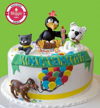 Happy animals - Cake by Meggie cakes