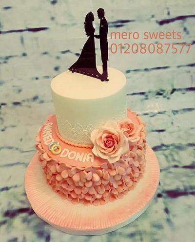 Enagement cake - Cake by Meroosweets