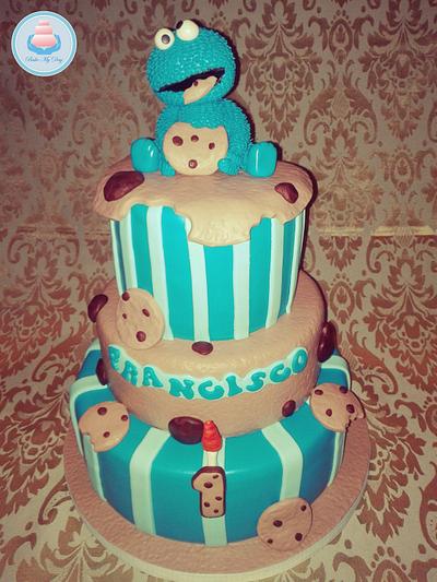 Cookie Monster Cake - Cake by Bake My Day