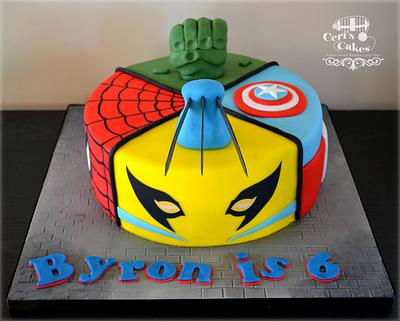 Superhero cake - Cake by Ceri's Cakes