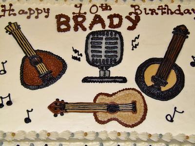 Bluegrass music cake in buttercream - Cake by Nancys Fancys Cakes & Catering (Nancy Goolsby)