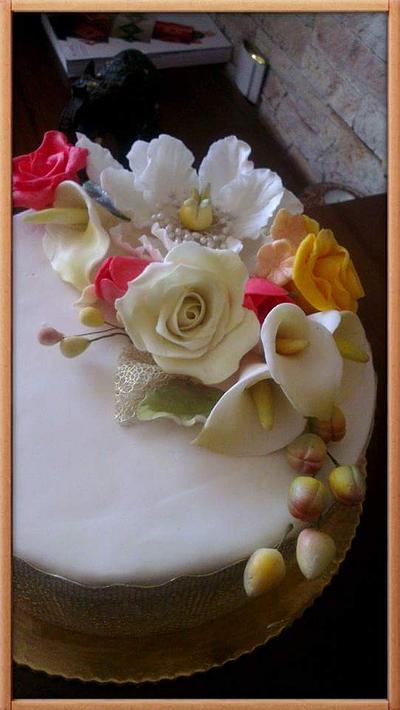 edible flowers - Cake by aco