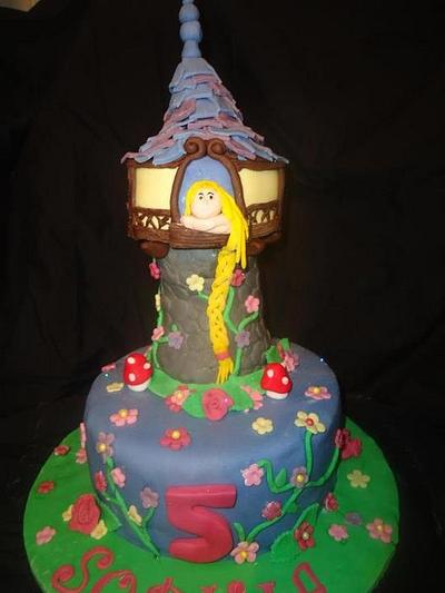 rapunzel/ tangled cake - Cake by Brooke