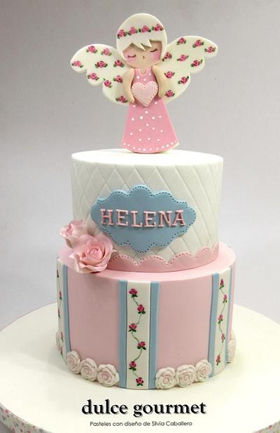 Baptism cake for Helena - Cake by Silvia Caballero
