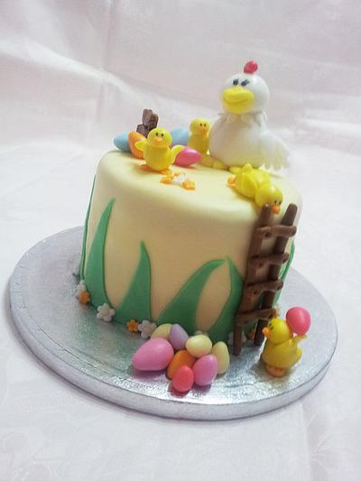 Hen mother & her chicks - Cake by Le torte di Ci