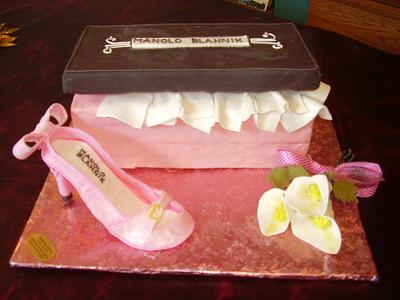Shoe box cake from Enchanted cakes on FB - Cake by Sher