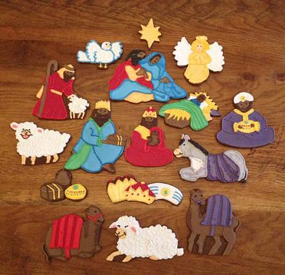 Nativity cookies  - Cake by The sugar cloud cakery
