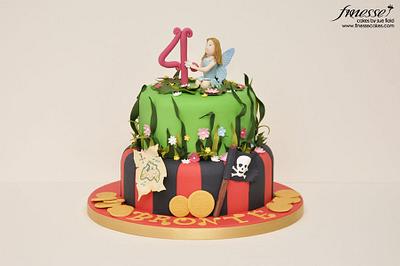 Fairies and Pirate Party Cake - Cake by Sue Field
