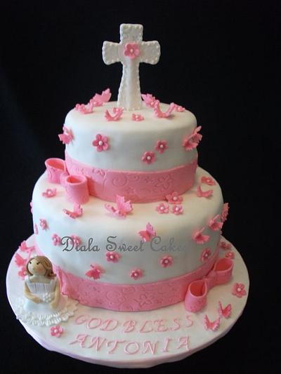 1st Communion Cake - Cake by DialaSweetCakes